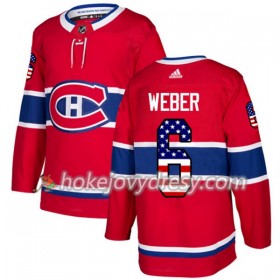Pánské Hokejový Dres Montreal Canadiens Shea Weber 6 2017-2018 USA Flag Fashion Černá Adidas Authentic